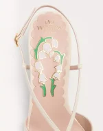 Valentino Bowow Slingback Pumps In Kidskin With Mirrors And Crystals 45Mm - Image 6